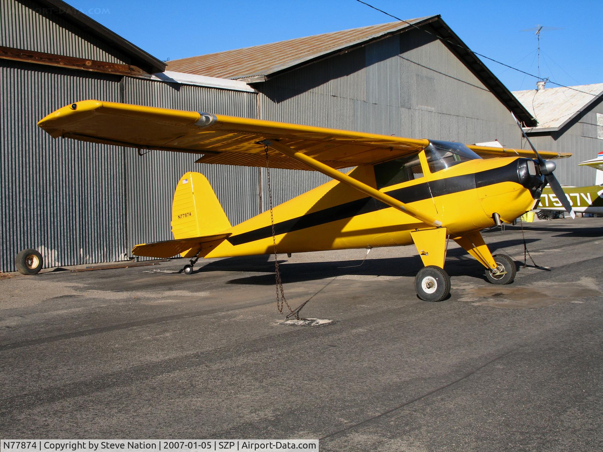N77874, 1946 Luscombe 8A C/N 3601, Locally-Based 1946 Luscombe 8A @ Santa Paula Airport, CA
