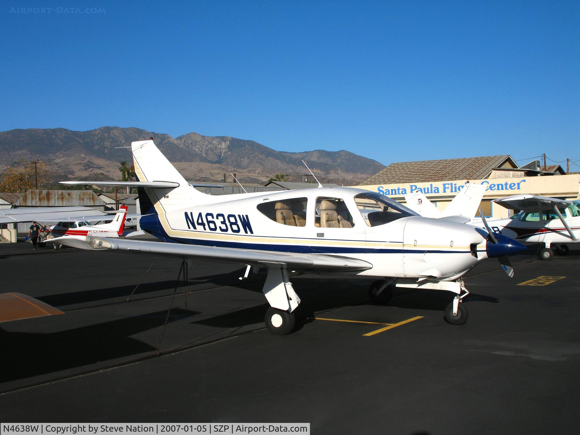 N4638W, 1977 Rockwell International 112TCA Commander C/N 13168, Locally-Based 1977 Rockwell Int'l 112TCA @ Santa Paula Airport, CA