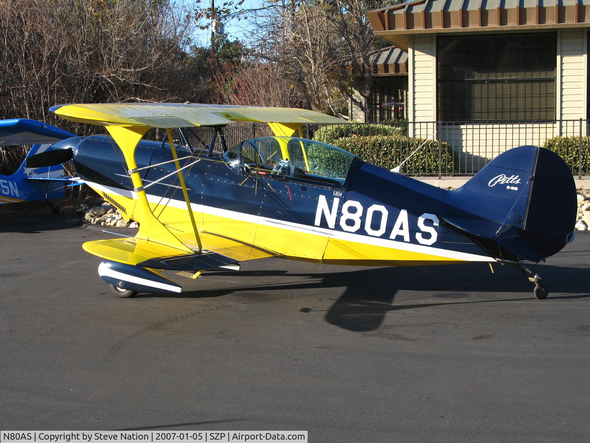 N80AS, 1992 Pitts S-2B Special C/N 5244, Locally-Based 1992 Pitts S-2B @ Santa Paula Airport, CA