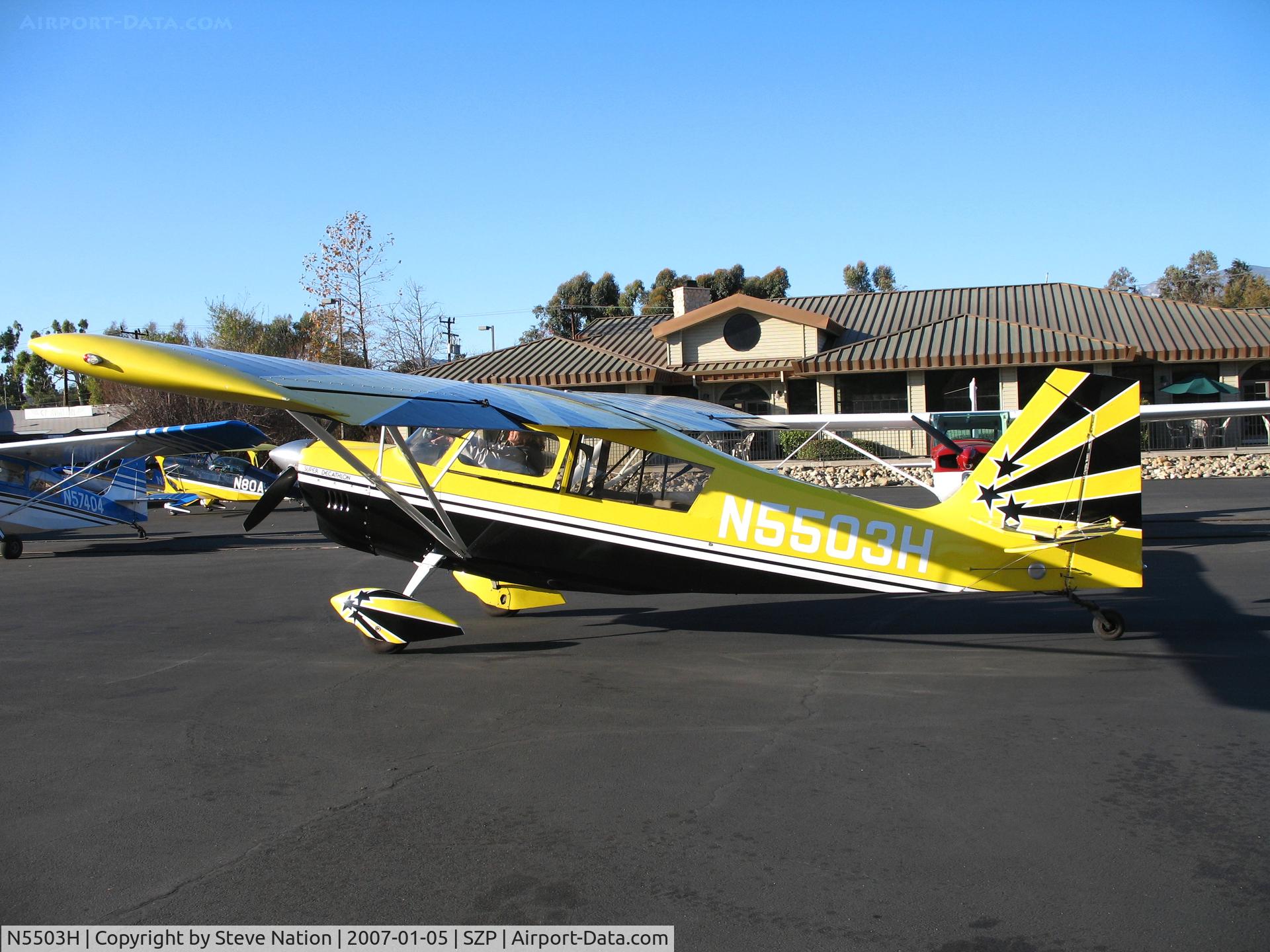 N5503H, 1978 Bellanca 8KCAB Super Decathlon C/N 413-78, Locally-Based 1978 Bellanca 8KCAB @ Santa Paula Airport, CA