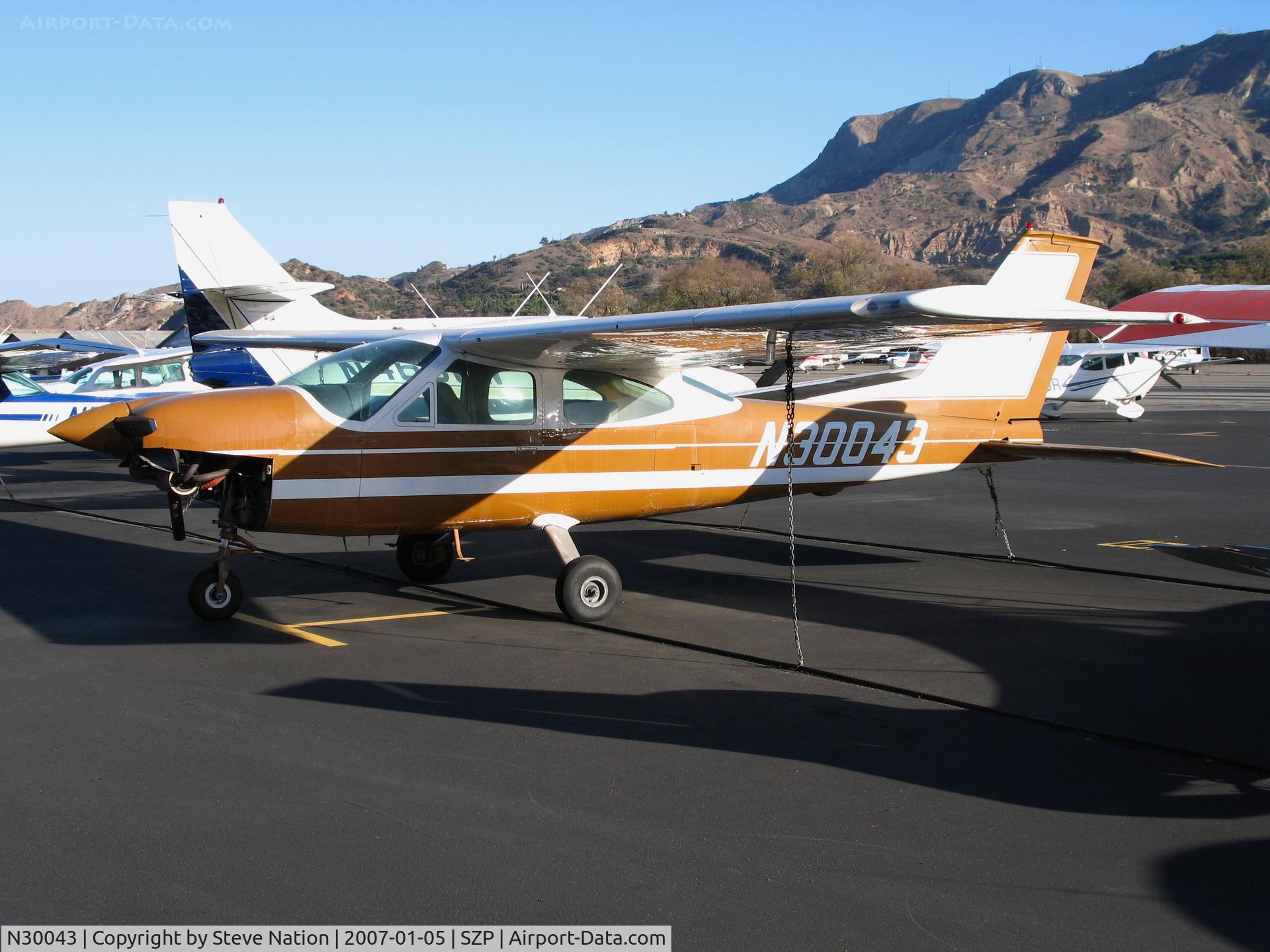 N30043, 1968 Cessna 177 Cardinal C/N 17701045, Locally-Based 1968 Cessna 177 Cardinal minus lower cowl panel  @ Santa Paula Airport, CA (since relocated to Virginia)