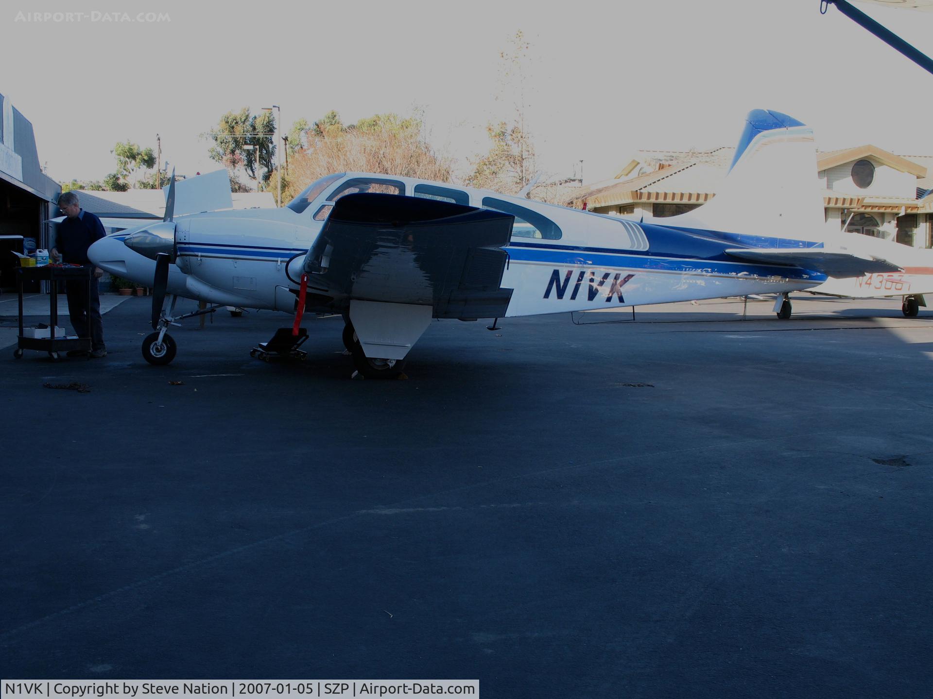 N1VK, 1960 Beech B95 Travel Air C/N TD-403, Locally-Based 1960 Beech B95 @ Santa Paula Airport, CA