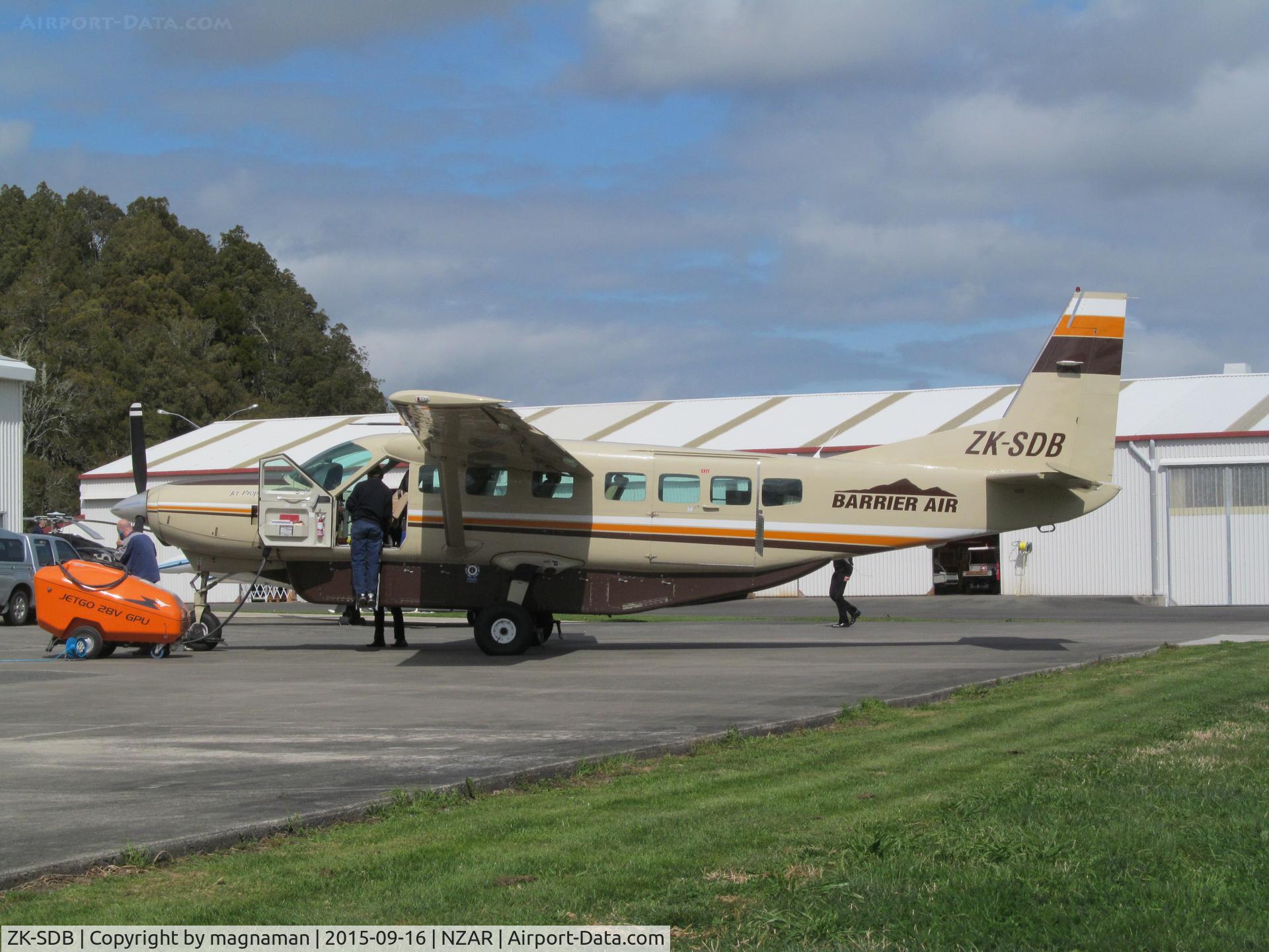 ZK-SDB, 2009 Cessna 208B Grand Caravan C/N 208B2089, battery check? left shortly after this photo was taken.