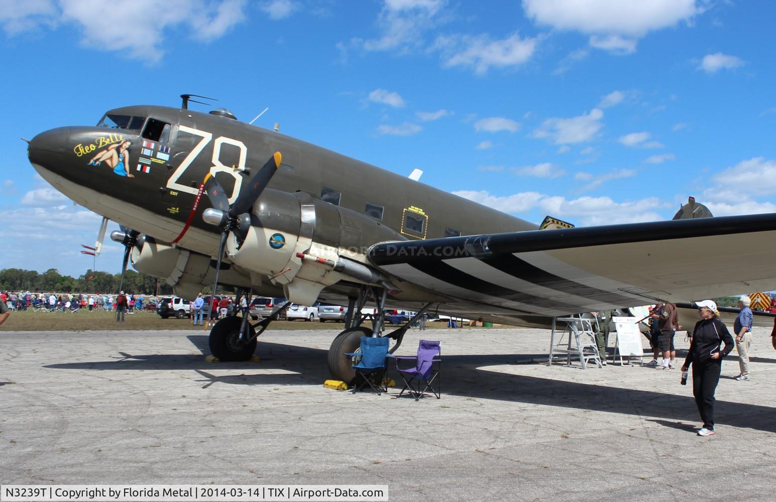 N3239T, 1943 Douglas DC3C-S1C3G (C-47A-65-DL) C/N 19054, Tico Belle