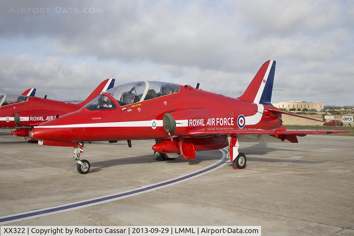 XX322, 1980 Hawker Siddeley Hawk T.1A C/N 165/312147, Malta International Airshow 2013