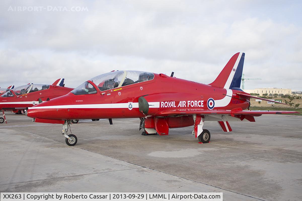 XX263, 1978 Hawker Siddeley Hawk T.1A C/N 099/312099, Malta International Airshow 2013