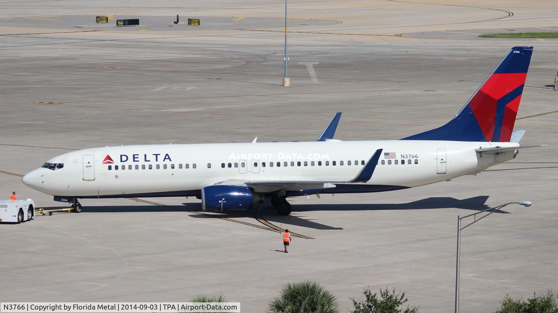 N3766, 2001 Boeing 737-832 C/N 30820, Delta