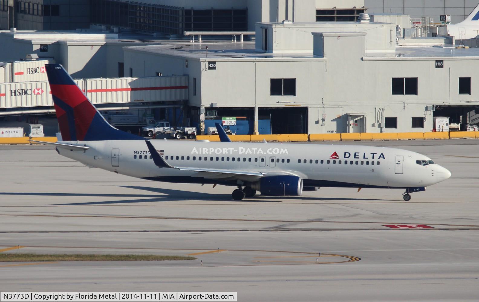 N3773D, 2010 Boeing 737-832 C/N 30825, Delta