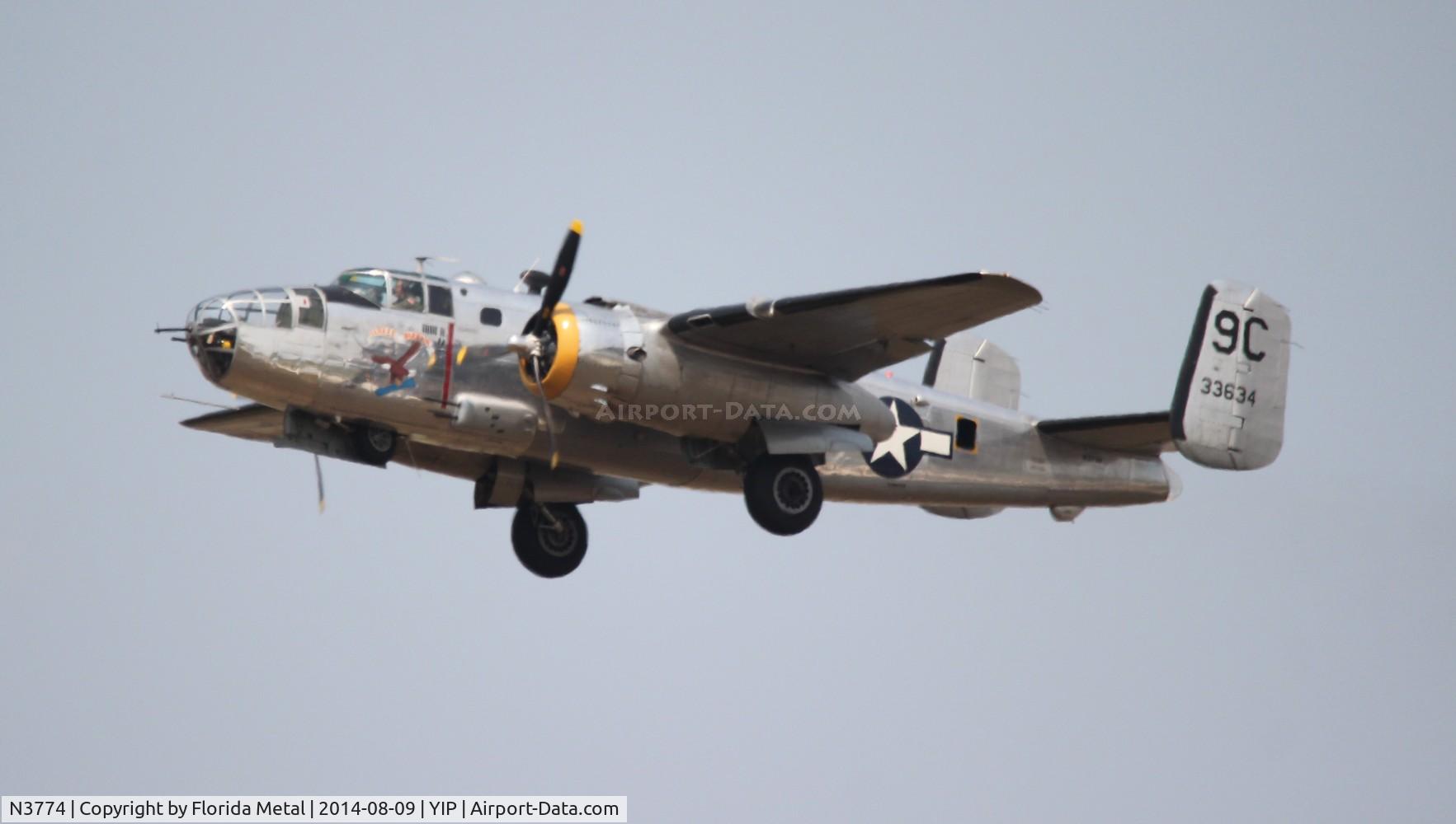 N3774, 1943 North American B-25D Mitchell C/N 100-23960, Yankee Warrior
