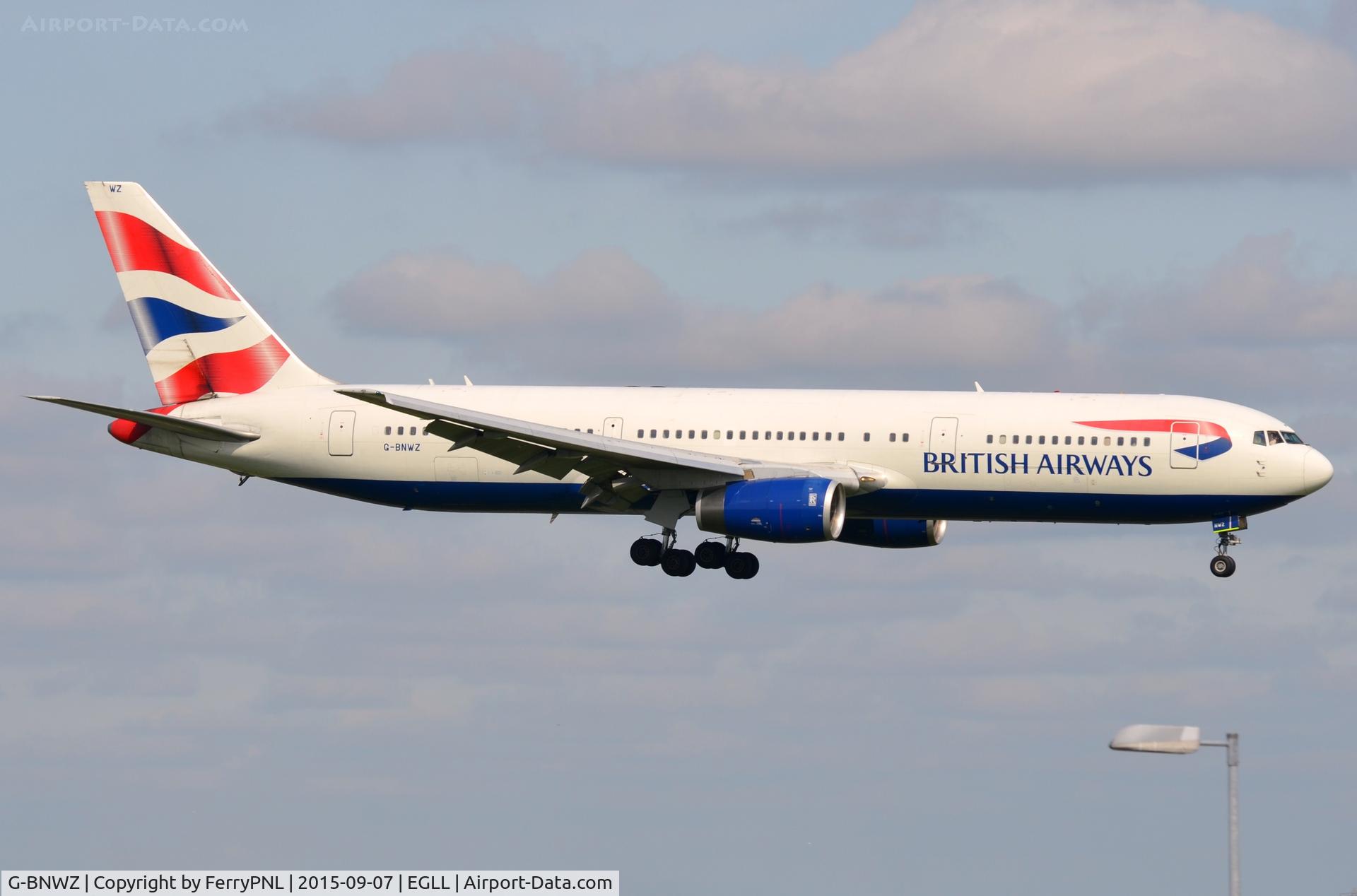 G-BNWZ, 1997 Boeing 767-336/ER C/N 25733, BA B763