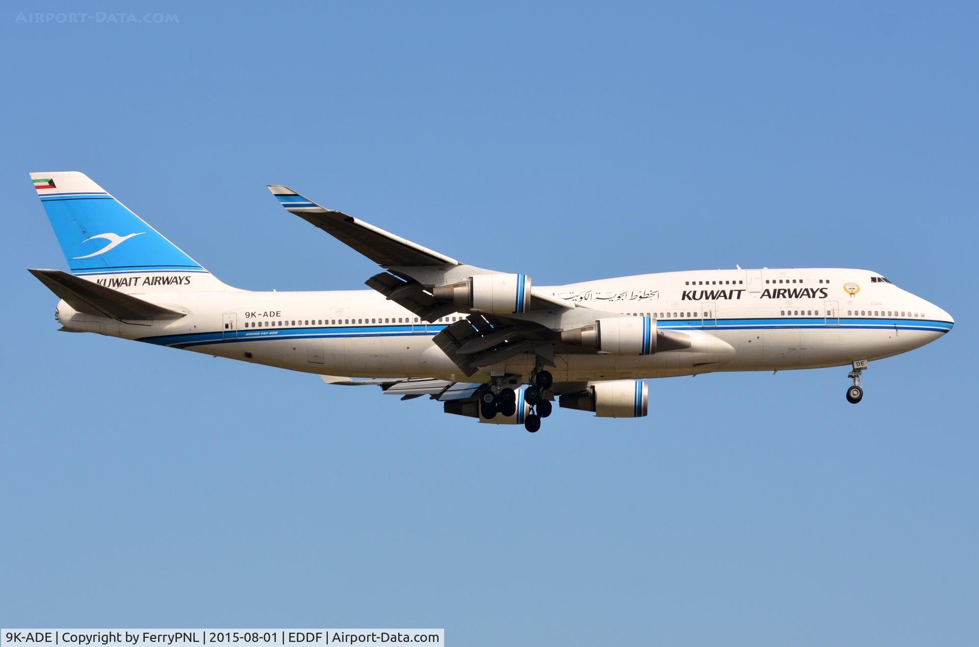 9K-ADE, 1994 Boeing 747-469 (M) C/N 27338, Kuwait B744 landing in FRA