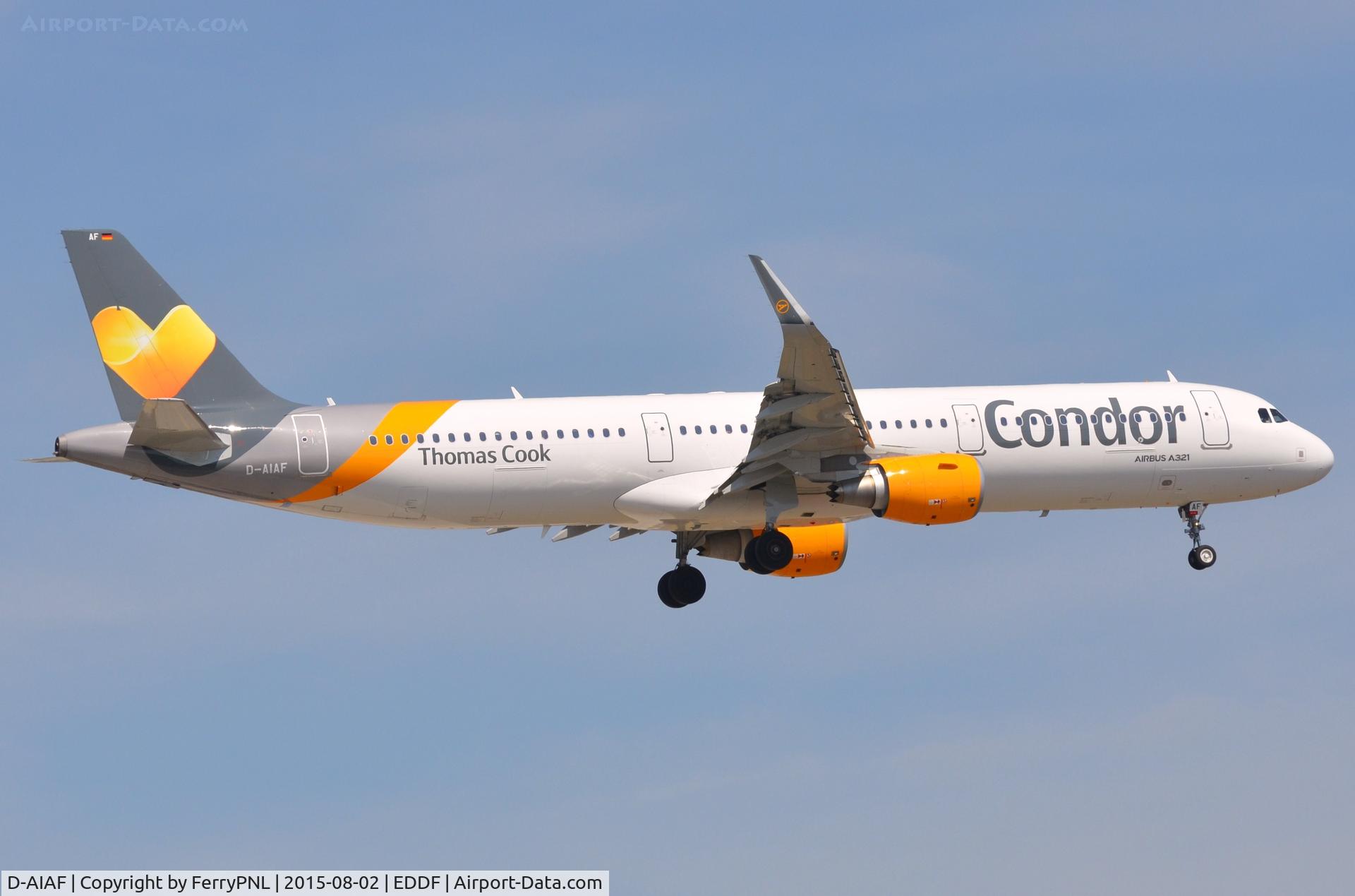 D-AIAF, 2015 Airbus A321-211 C/N 6459, Condor A321 arriving