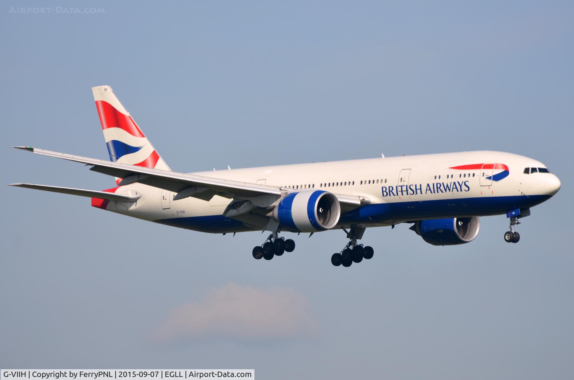 G-VIIH, 1997 Boeing 777-236 C/N 27490, BA B772 arriving in LHR