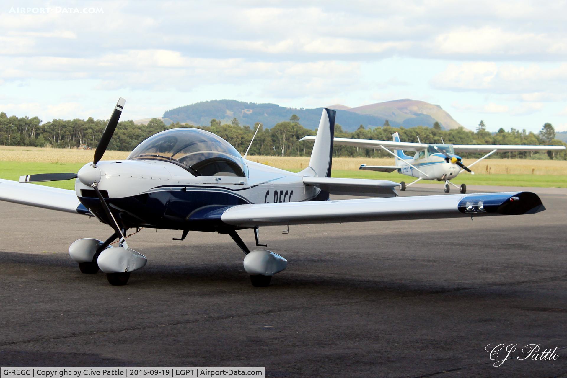 G-REGC, 2008 Zenair CH 601XLSA Zodiac C/N LAA 162B-14784, Parked up at Perth EGPT