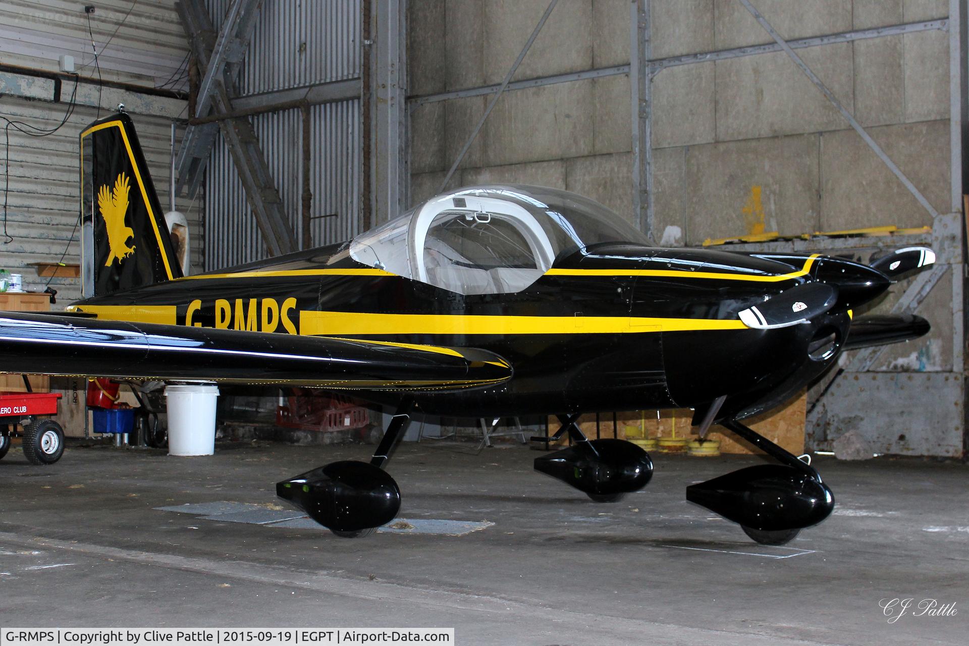 G-RMPS, 2011 Vans RV-12 C/N LAA 363-14923, Hangared at Perth EGPT