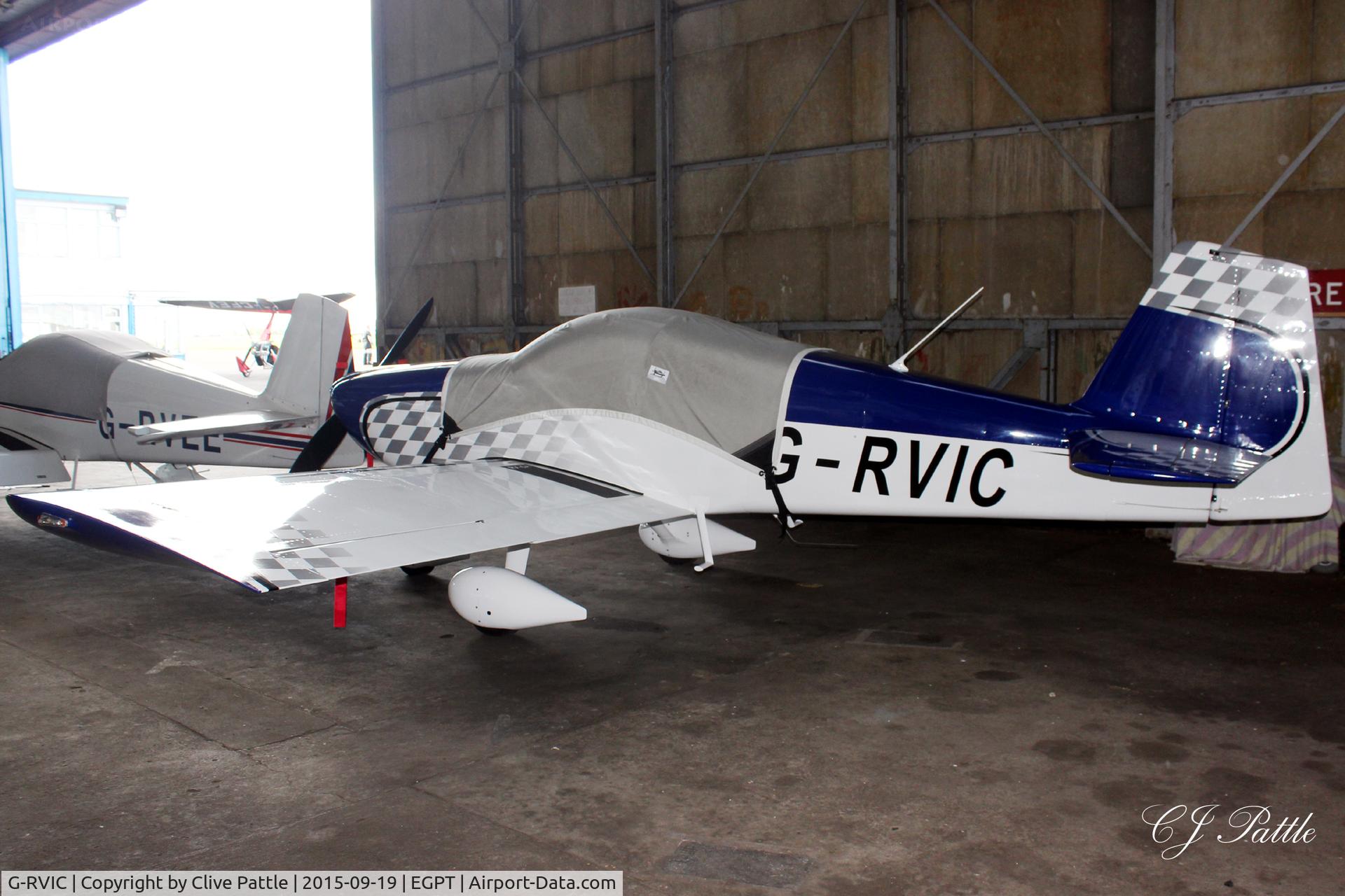 G-RVIC, 2004 Vans RV-6A C/N PFA 181-13319, Hangared at Perth EGPT