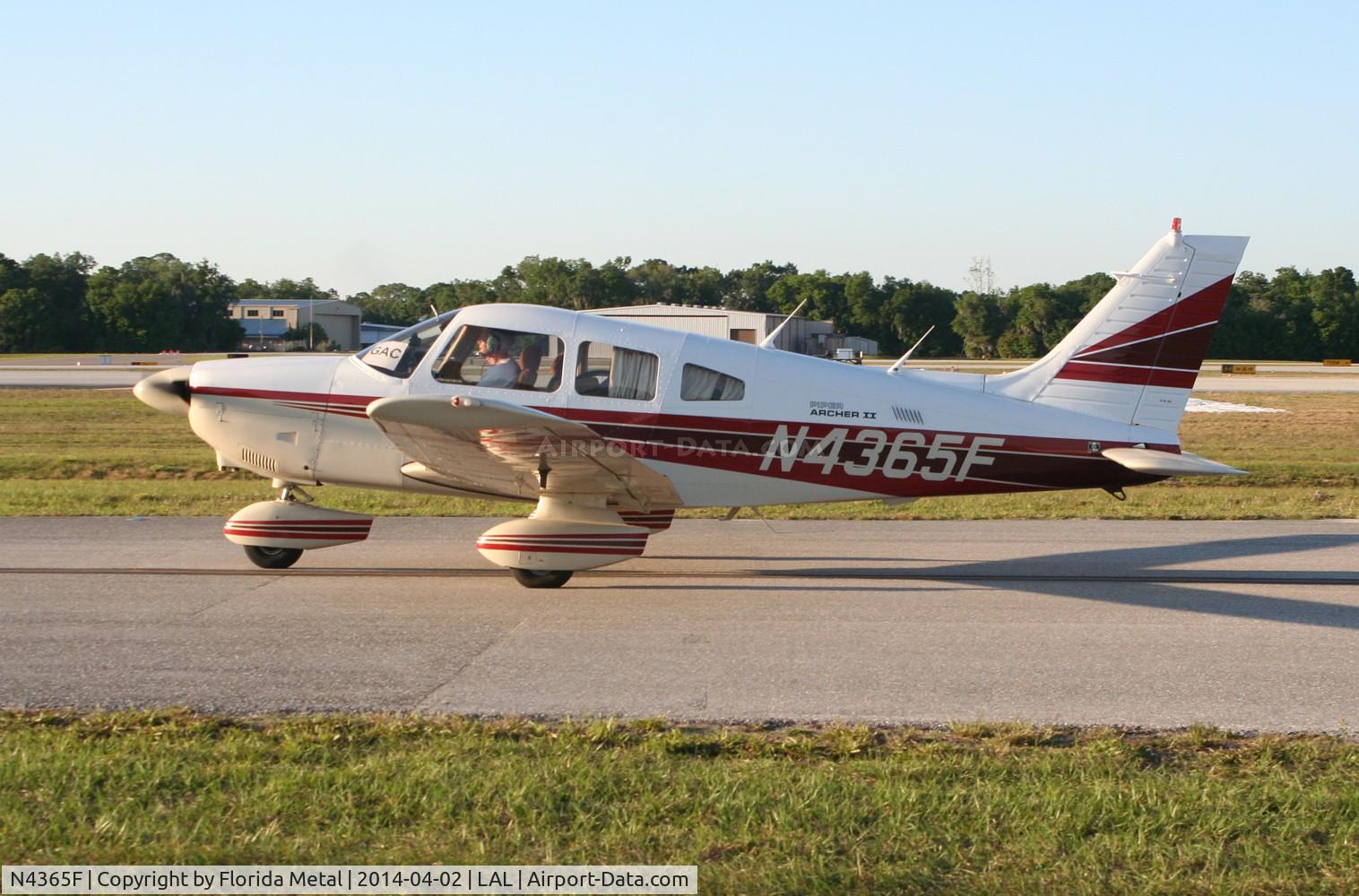 N4365F, 1984 Piper PA-28-181 Archer II C/N 28-8490082, PA-28-181