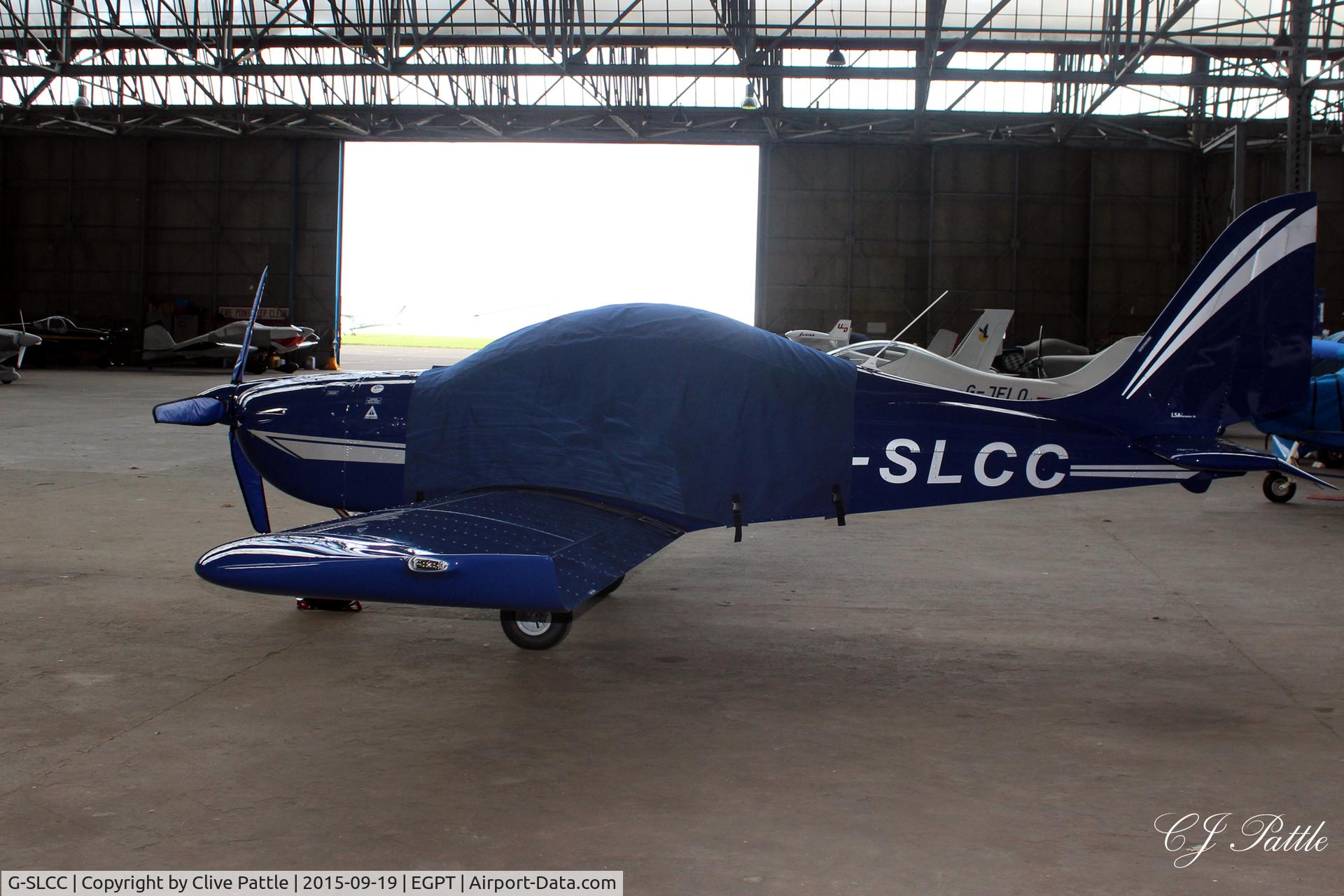 G-SLCC, 2015 Evektor EV-97 EuroStar SL C/N 2014-4214, Hangared at Perth EGPT