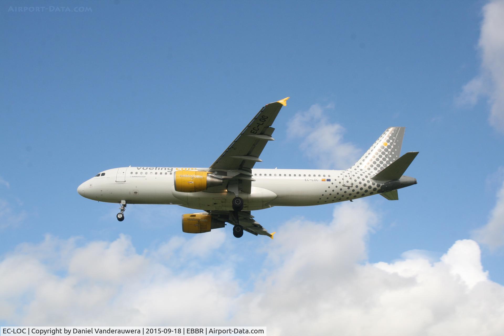 EC-LOC, 2011 Airbus A320-214 C/N 4855, Flight VY8901 is descending to RWY25L