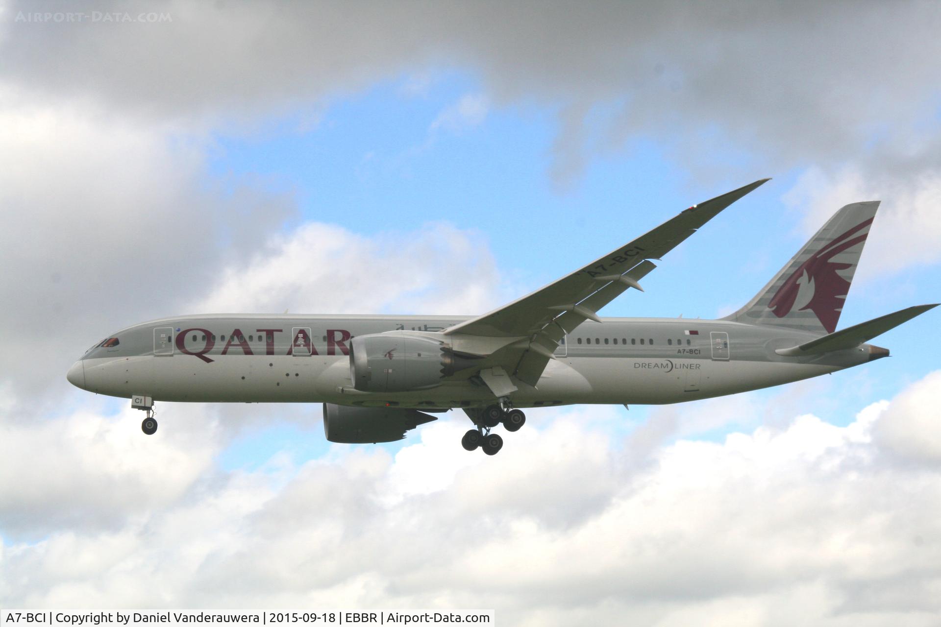 A7-BCI, 2013 Boeing 787-8 Dreamliner Dreamliner C/N 38327, Flight QR193 is descending to RWY25L