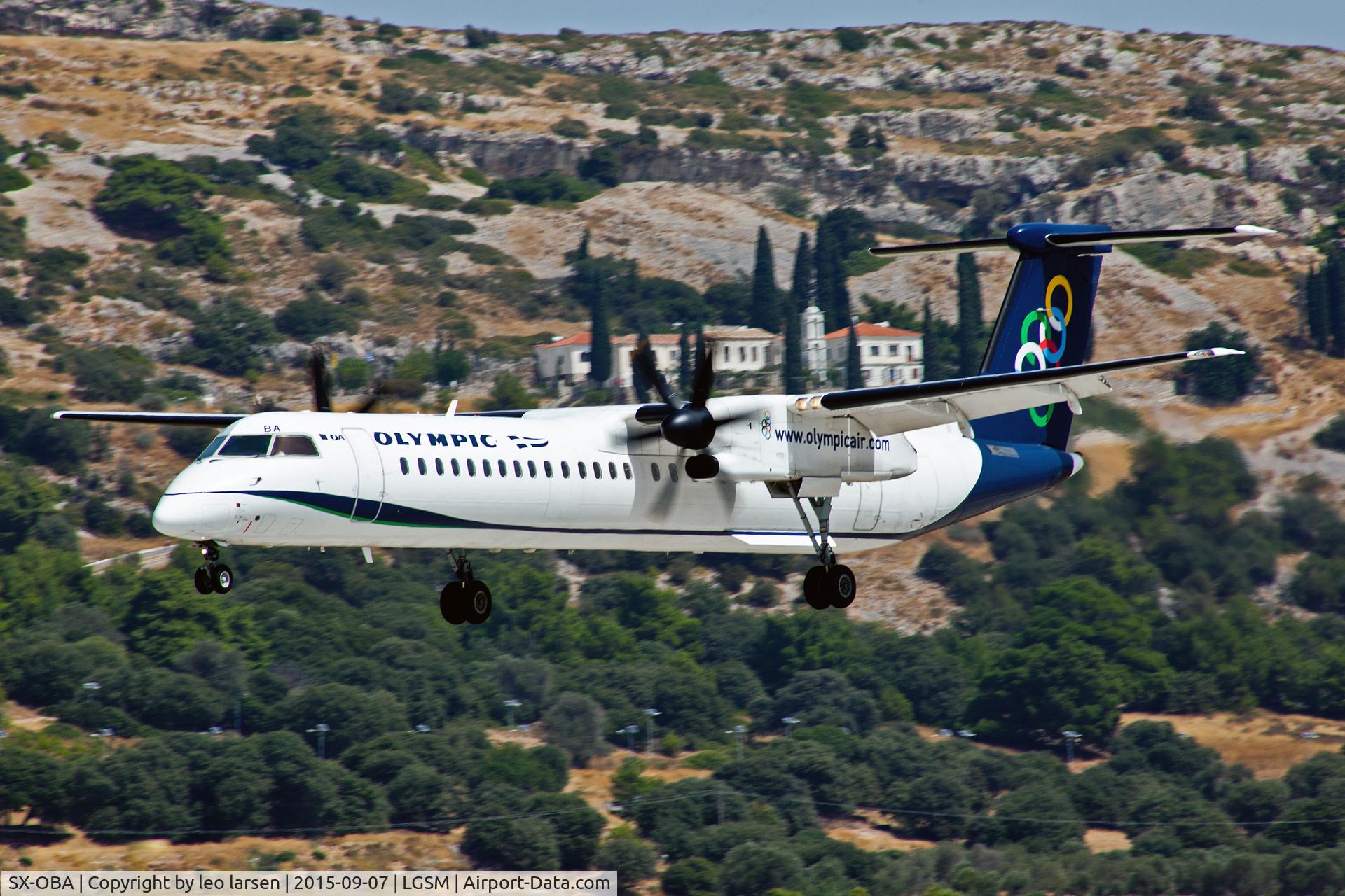 SX-OBA, 2009 De Havilland Canada DHC-8-402Q Dash 8 C/N 4267, Samos Greece 7.9.15