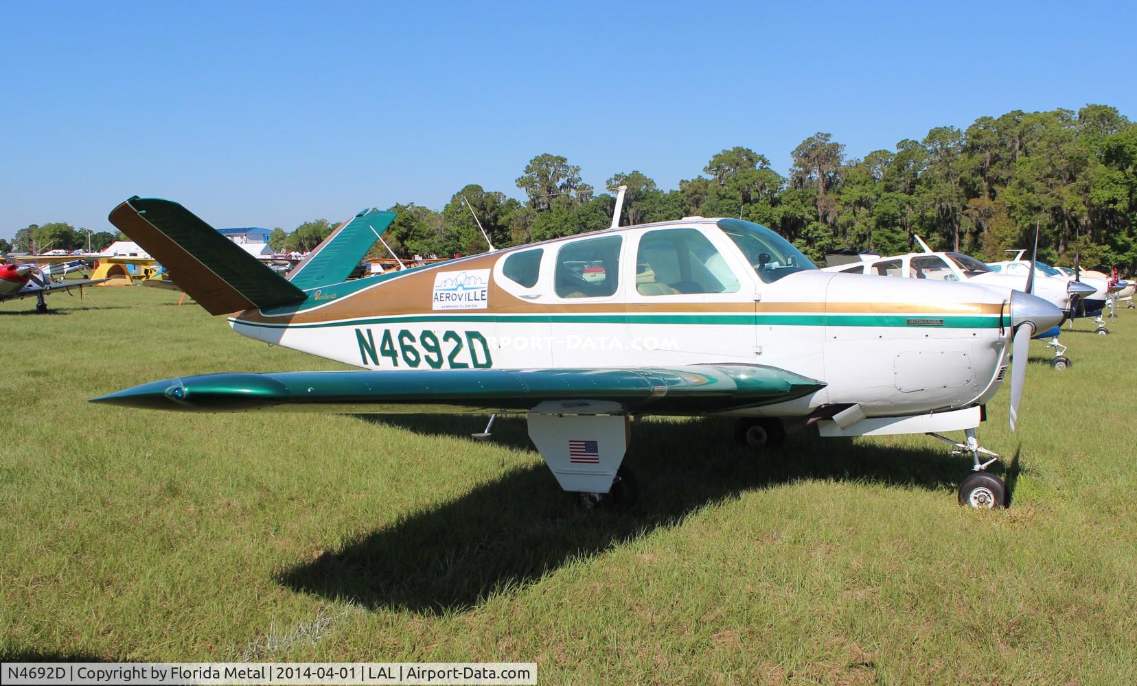 N4692D, 1957 Beech H35 Bonanza C/N D-4911, 35 Bonanza