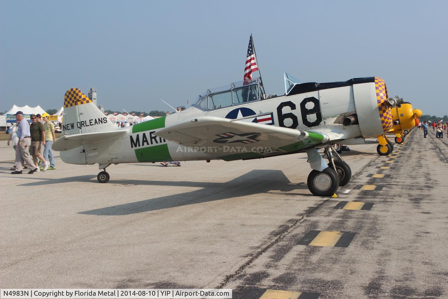 N4983N, 1957 North American AT-6D Texan C/N 121-42175 (44-81453), AT-6D