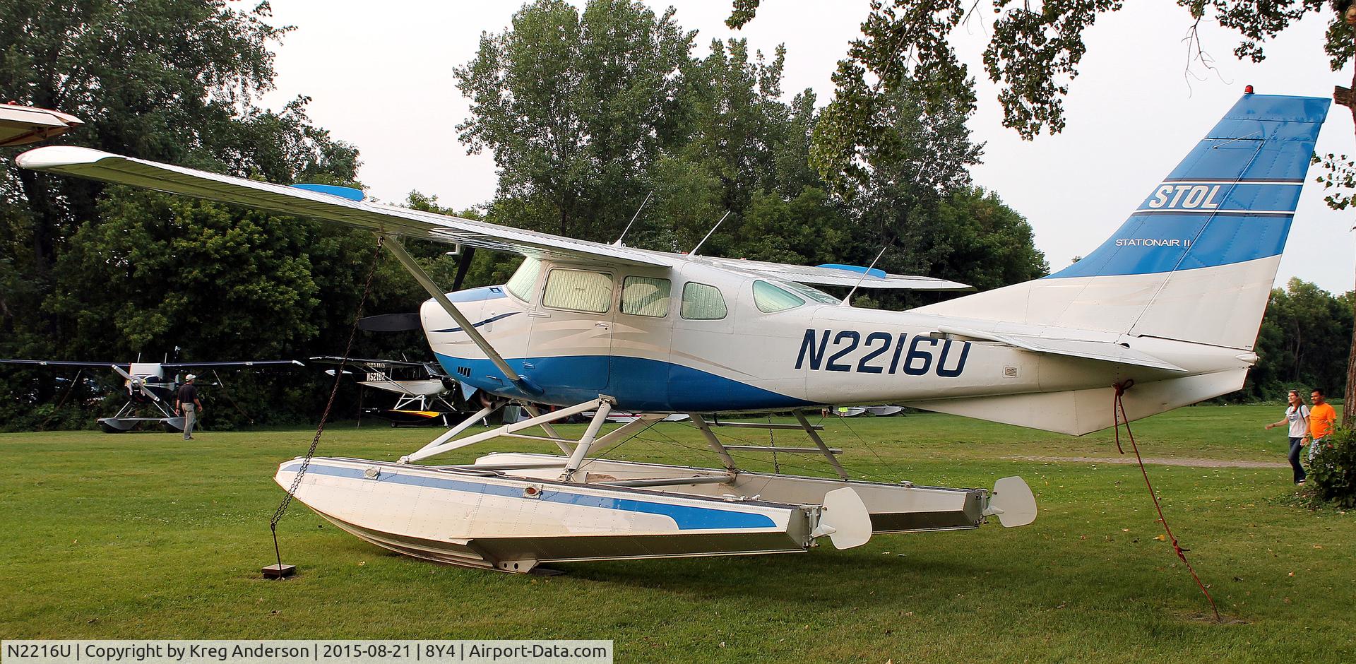 N2216U, 1974 Cessna U206F Stationair C/N U20602355, Hog Roast for AOPA Minneapolis Fly-in at Surfside Seaplane Base