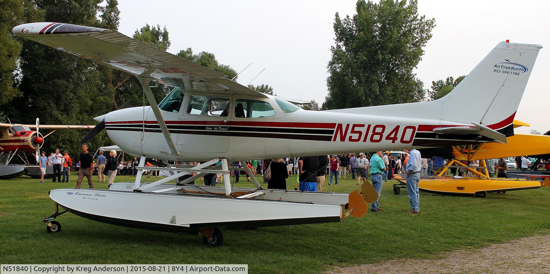 N51840, 1980 Cessna 172P C/N 17274359, Hog Roast for AOPA Minneapolis Fly-in at Surfside Seaplane Base
