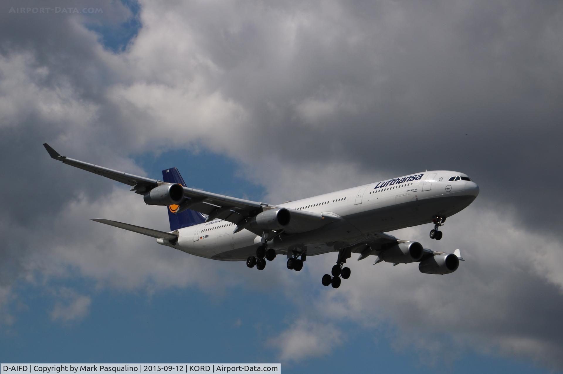 D-AIFD, 2001 Airbus A340-313X C/N 390, Airbus A340-300