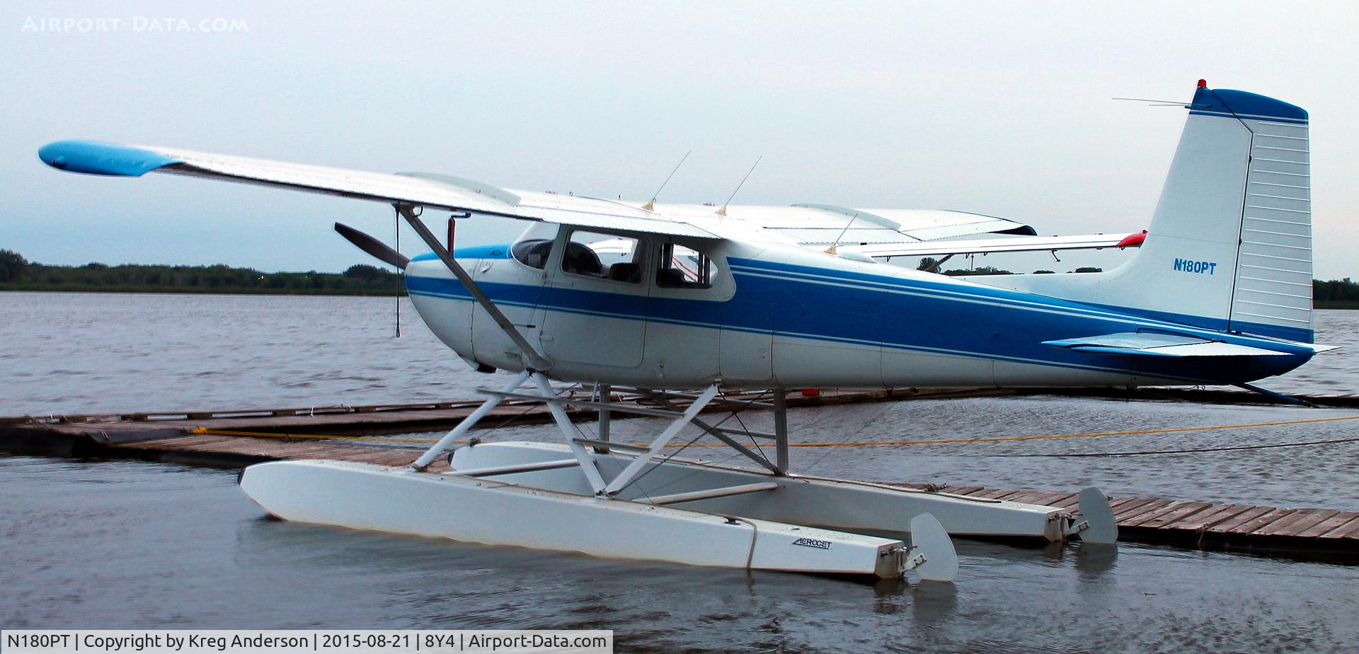 N180PT, 1954 Cessna 180 C/N 31051, Hog Roast for AOPA Minneapolis Fly-in at Surfside Seaplane Base