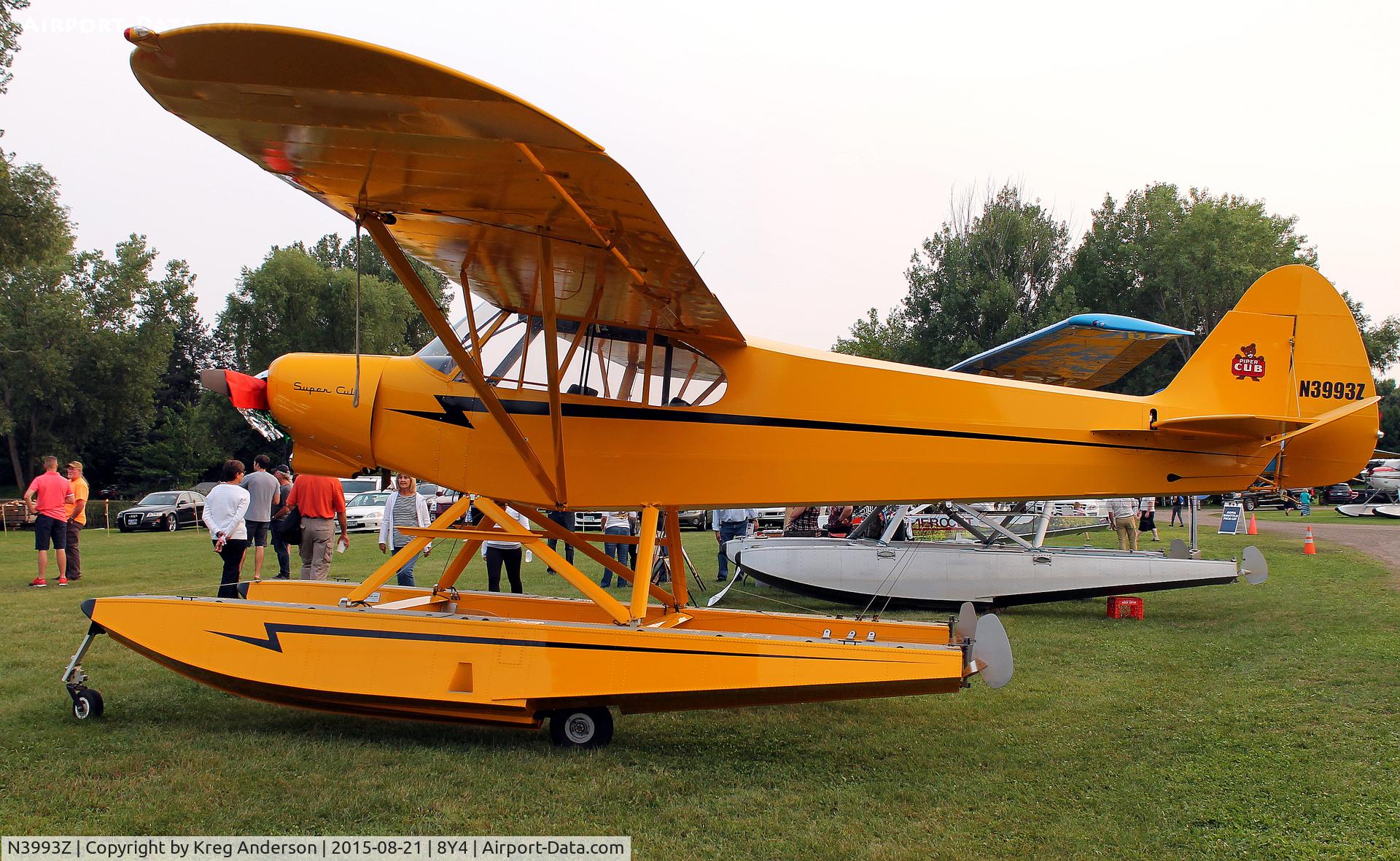 N3993Z, Piper PA-18-150 Super Cub C/N 18-7940, Hog Roast for AOPA Minneapolis Fly-in at Surfside Seaplane Base