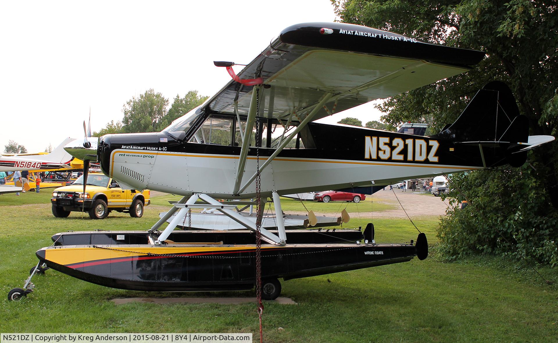 N521DZ, 2012 Aviat A-1C-180 Husky C/N 3147, Hog Roast for AOPA Minneapolis Fly-in at Surfside Seaplane Base