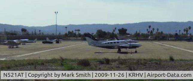 N521AT, 1978 Cessna 414A Chancellor C/N 414A0207, Parked at Reid Hillview.