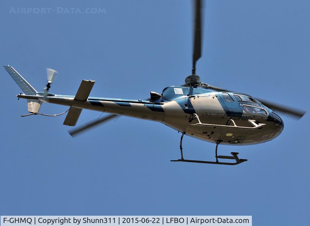 F-GHMQ, Eurocopter AS-350B-2 Ecureuil C/N 2525, Passing above me...