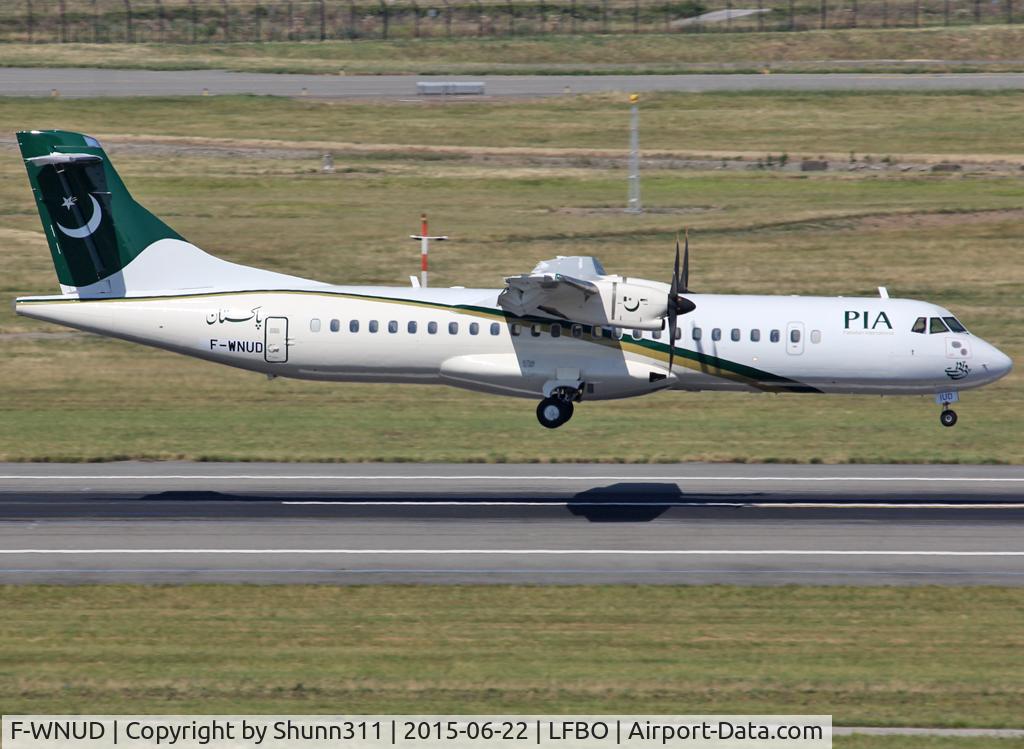 F-WNUD, 2012 ATR 72-500 C/N 1000, C/n 1000 - Ex. UTAir Ukraine as UR-UTI... Now for PIA as AP-BKV