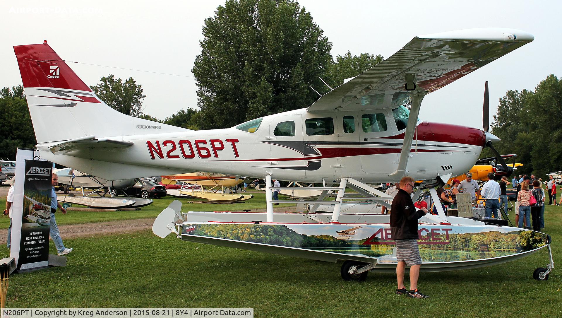 N206PT, Cessna U206G Stationair C/N U20605815, Hog Roast for AOPA Minneapolis Fly-in at Surfside Seaplane Base