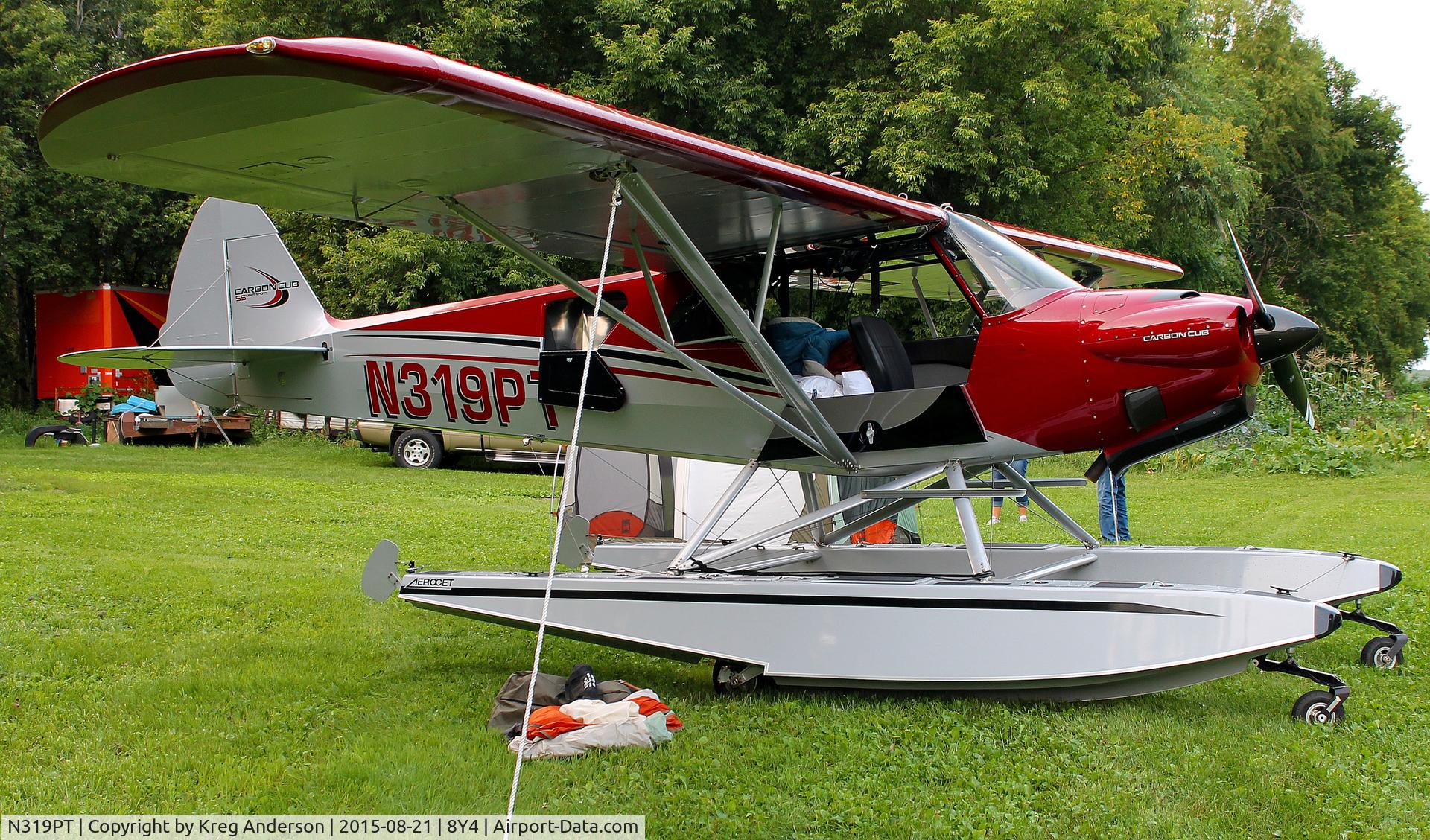 N319PT, 2015 Cub Crafters CC11-160 Carbon Cub SS C/N CC11-00359, Hog Roast for AOPA Minneapolis Fly-in at Surfside Seaplane Base