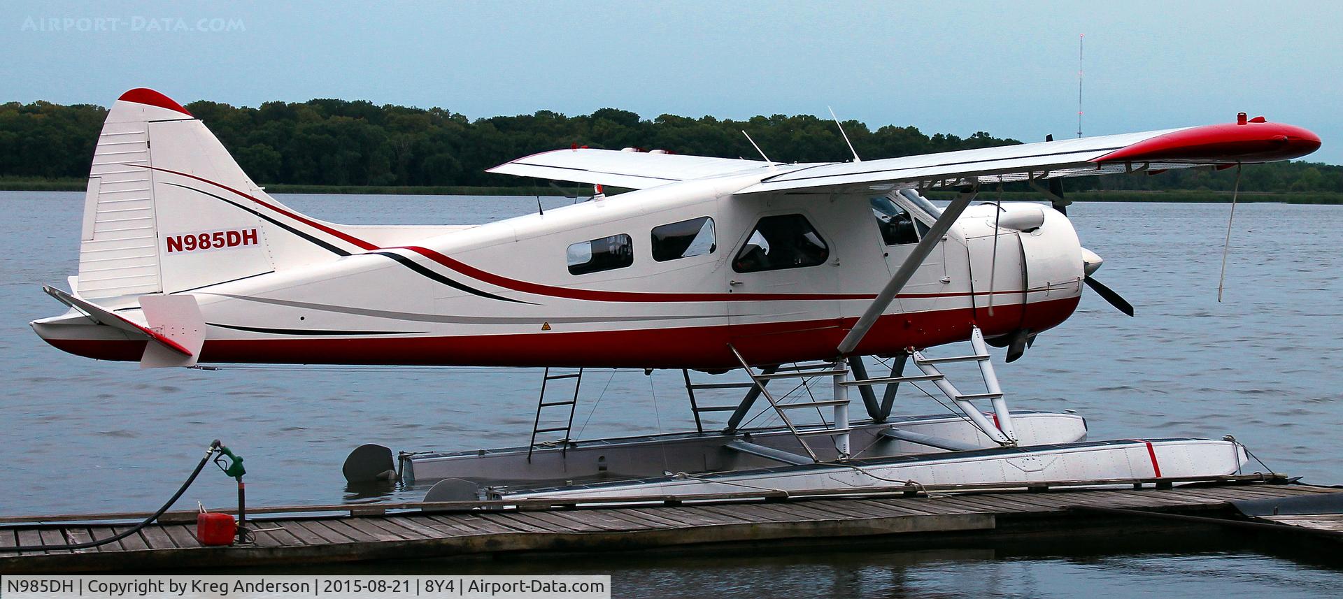 N985DH, 1965 De Havilland Canada DHC-2 Beaver Mk.I C/N 1595, Hog Roast for AOPA Minneapolis Fly-in at Surfside Seaplane Base