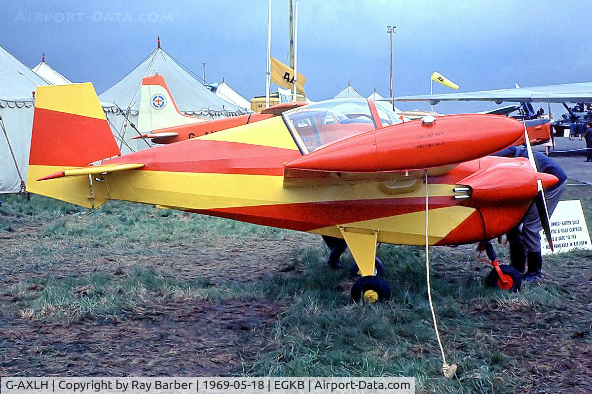 G-AXLH, 1969 Slingsby T.66 Nipper 3 C/N S130, Tipsy T.66 Nipper IIIA [S130] Biggin Hill~G 18/05/1969. From a slide. When taken this was unmarked.