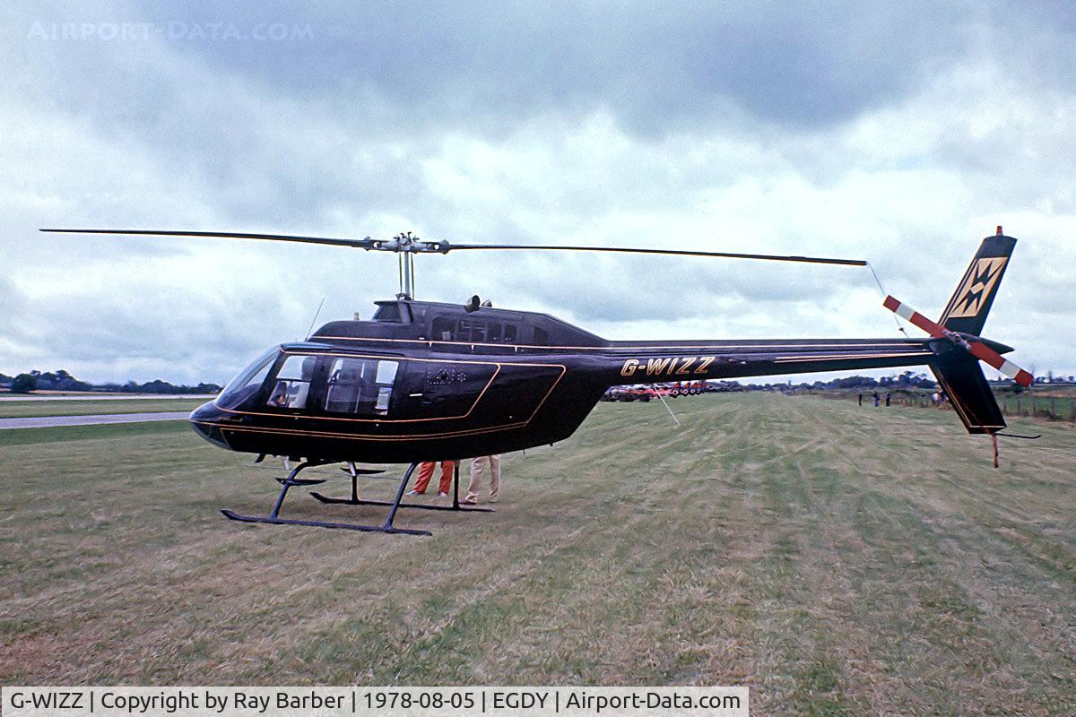 G-WIZZ, 1977 Agusta AB-206B JetRanger II C/N 8540, Agusta-Bell AB.206B Jet Ranger II [8540] RNAS Yeovilton~G 05/08/1978. From a slide.