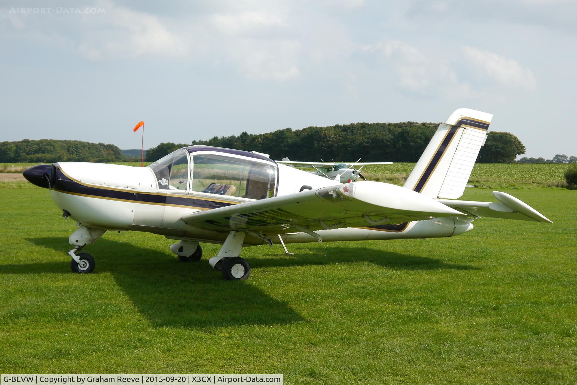 G-BEVW, 1977 Socata Rallye 150ST C/N 2928, Parked at Northrepps.