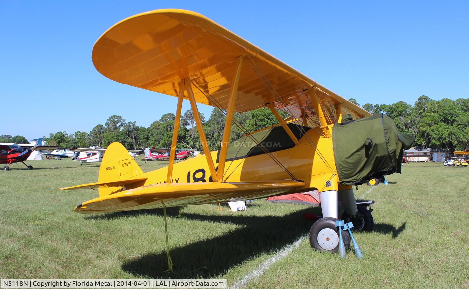 N5118N, 1943 Boeing A75L3 C/N 75-7195, Stearman