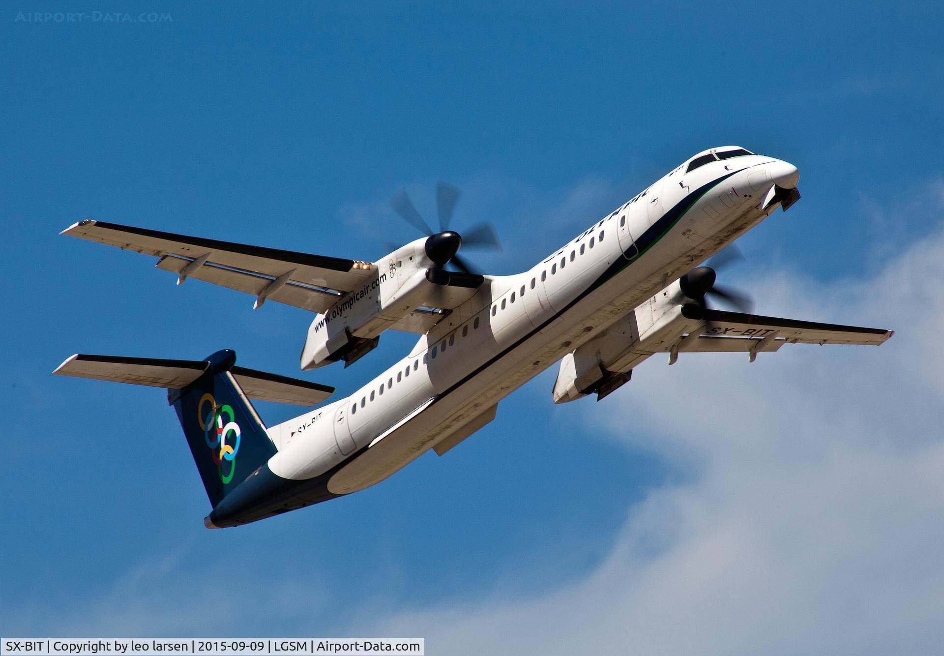 SX-BIT, 2007 De Havilland Canada DHC-8-402Q Dash 8 C/N 4148, Samos Greece 9.9.15