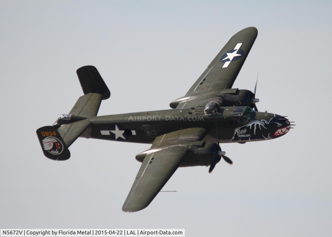 N5672V, 1945 North American B-25J Mitchell Mitchell C/N 108-47686, Betty's Dream