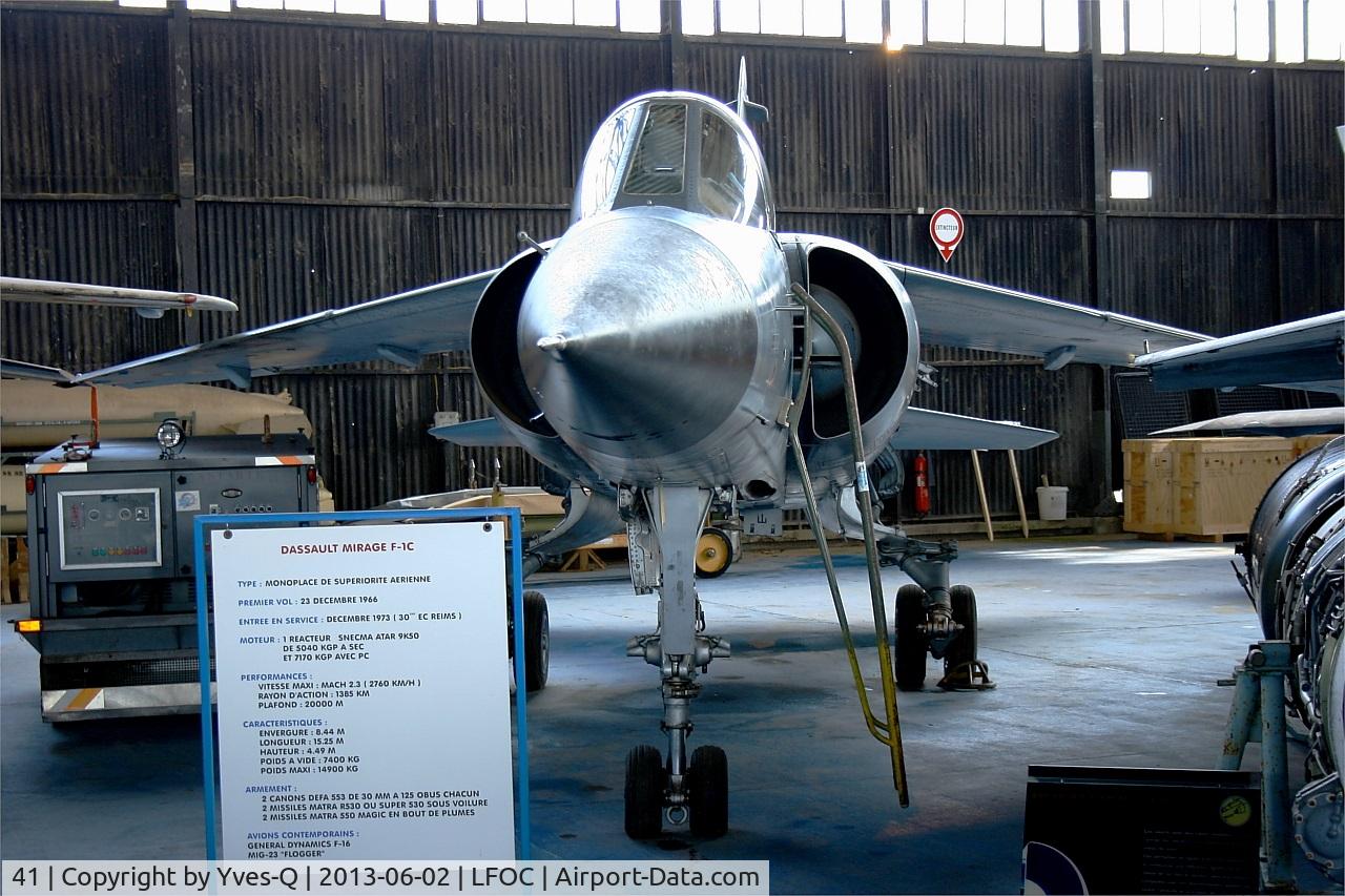 41, Dassault Mirage F.1C C/N 41, Dassault Mirage F1C, preserved at Canopée Museum, Châteaudun Air Base (LFOC)