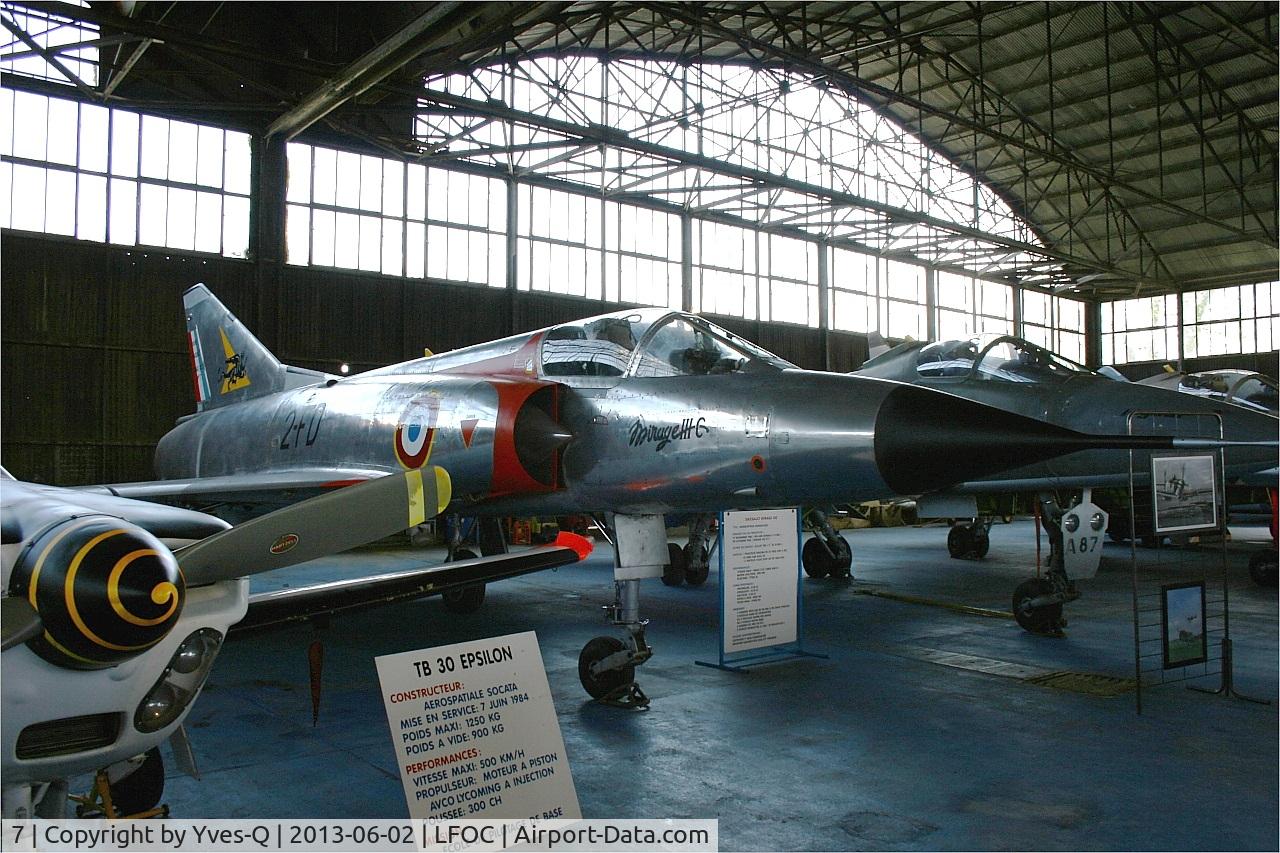 7, Dassault Mirage IIIC C/N 7, Dassault Mirage IIIC, preserved at Canopée Museum, Châteaudun Air Base (LFOC)