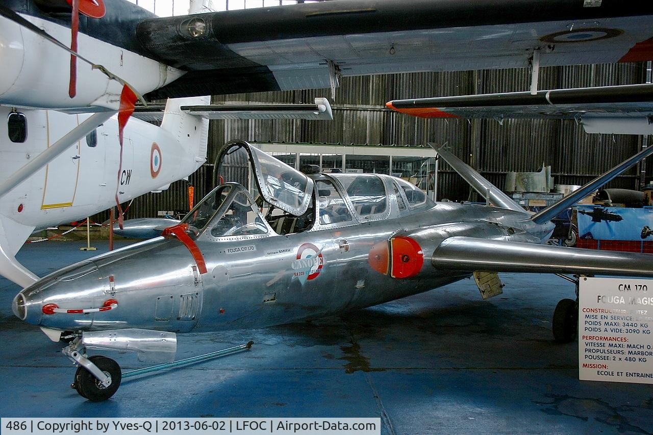 486, Fouga CM-170R Magister C/N 486, Fouga CM-170R Magister, preserved at Canopée Museum, Châteaudun Air Base (LFOC)