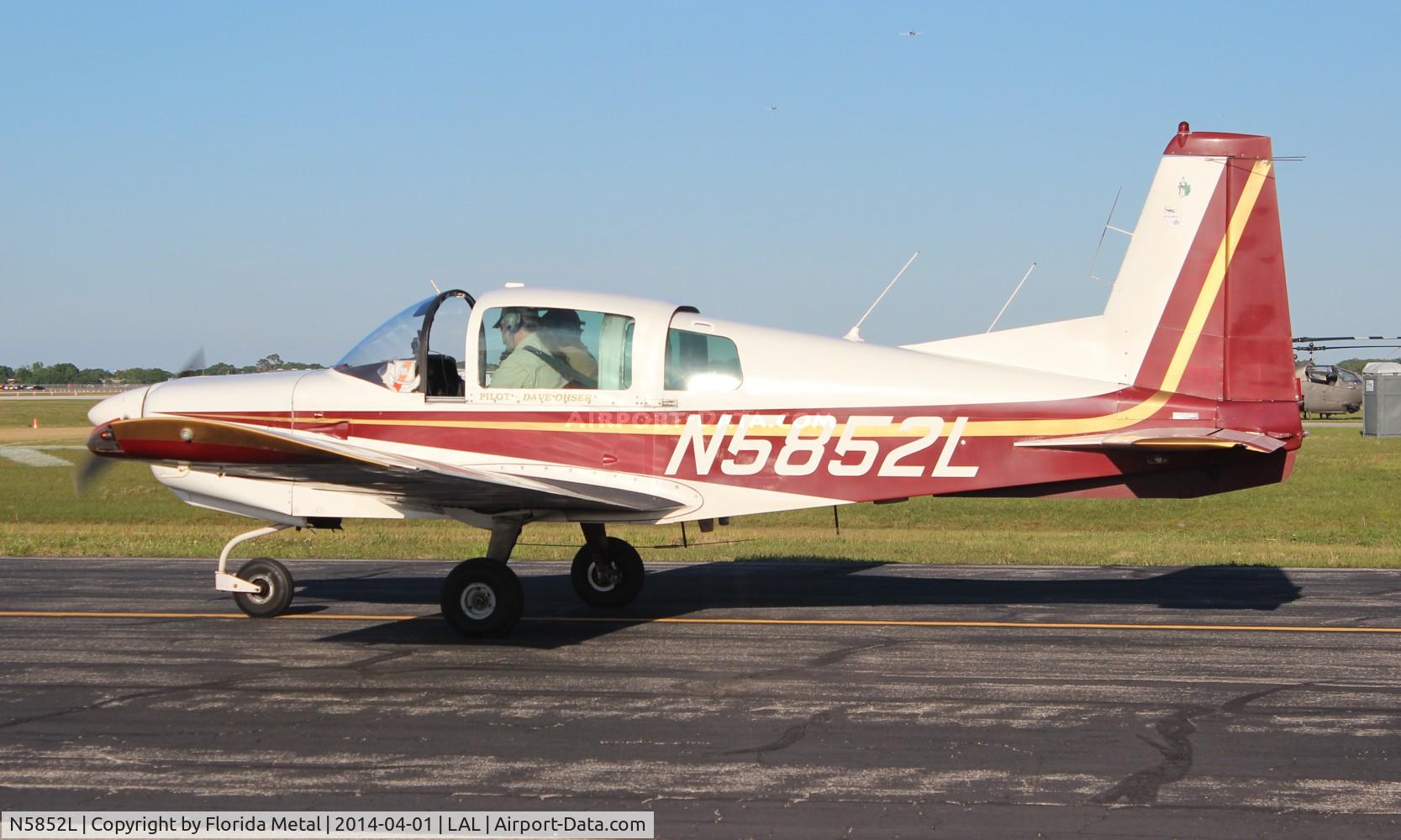 N5852L, 1972 American AA-5 C/N AA5-0052, Grumman AA-5