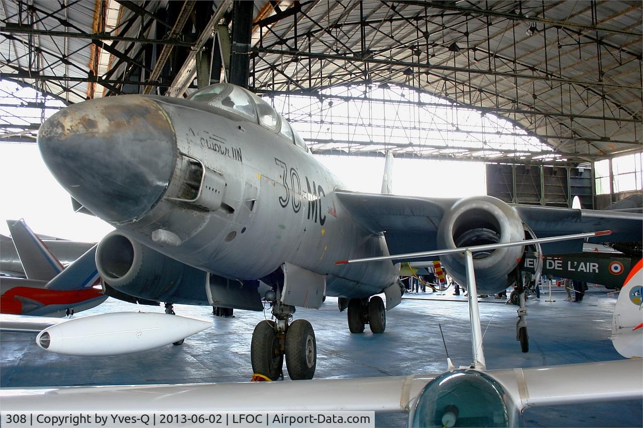 308, 1957 Sud Aviation SO.4050 Vautour IIN C/N 18, Sud Aviation SO.4050 Vautour IIN, preserved at Canopée Museum, Châteaudun Air Base (LFOC)